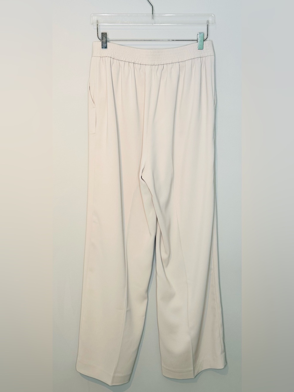 Quince Stretch Crepe Classic Trouser Pants Sand Tan Beige - Picture 4 of 13